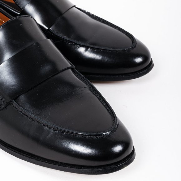 Woman by Common Projects Black Leather Loafers - Picture 6 of 9